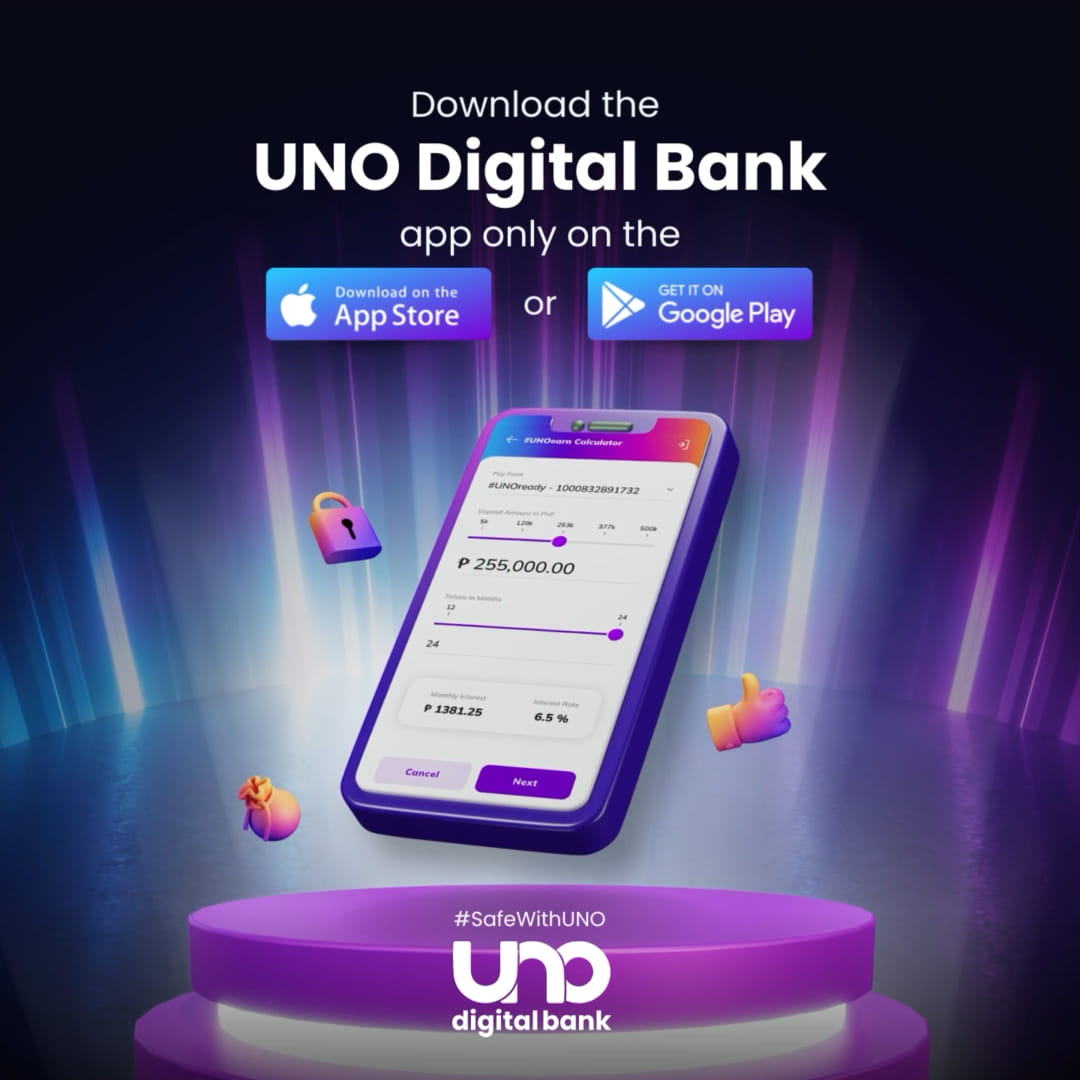uno digital bank only download UNObank digital app from official application store