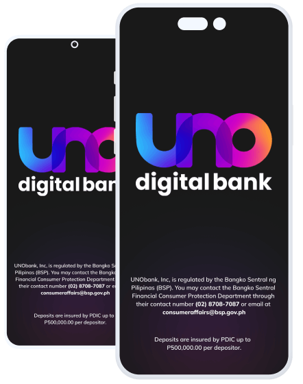 uno digital bank cellphone app ios android home footer dark mode