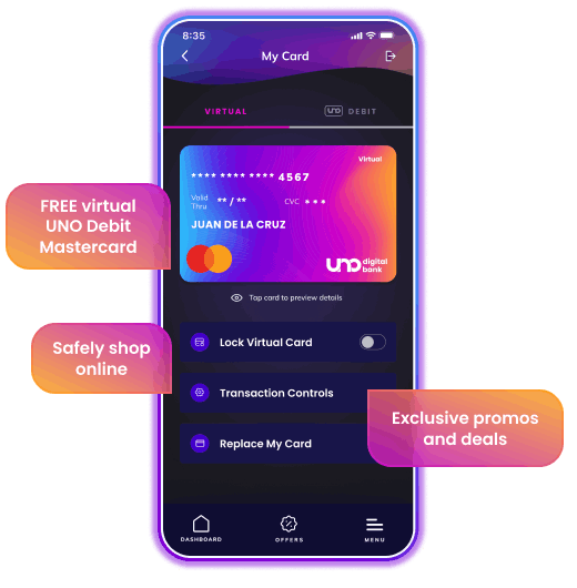 uno digital bank cellphone app mycard 3