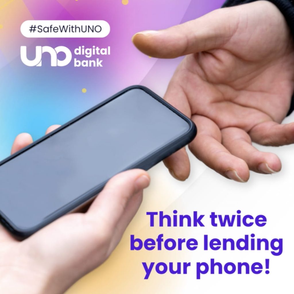 uno digital bank secure your phone
