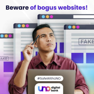 uno digital bank beware bogus websites