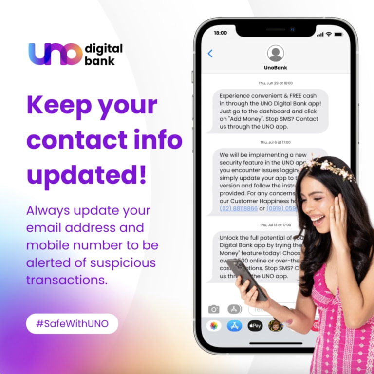 uno digital bank update contact info thumbnail