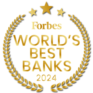 UNObank Forbes Best Bank 2024 Badge 01