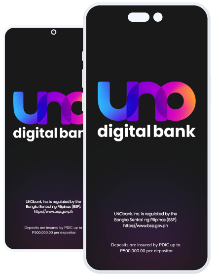 uno digital bank cellphone app ios android home footer dark mode