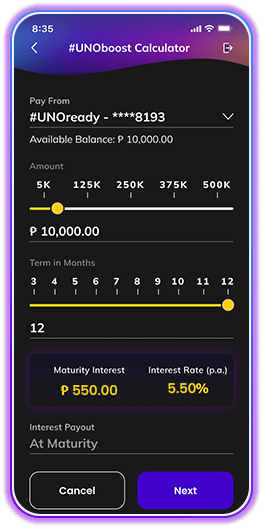 UNOboost Calculator 550